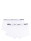 DOLCE & GABBANA LOGO-WAIST COTTON BOXER BRIEFS (SET OF TWO)