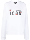 DSQUARED2 ICON 印花棉卫衣