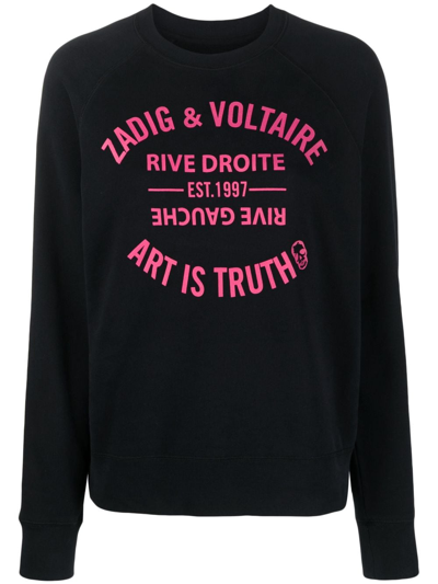 Zadig & Voltaire Logo-print Sweatshirt In Black