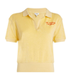 SPORTY AND RICH TERRY COTTON POLO SHIRT