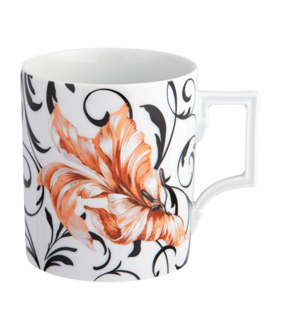 Meissen Porcelain Flower Ornament Mug In Multi