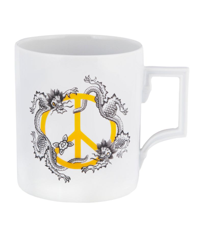 Meissen Porcelain Peace Yellow Mug In Multi