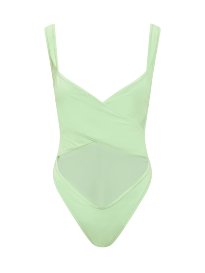 Reina Olga Exotica Swimsuit In Faded Neon Green