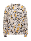 Lanvin Daisy Bouquets Sweatshirt In Optic White/multicolor