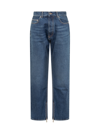 Off-white Blue Denim Jeans In Medium Blue