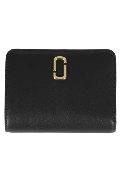 Marc Jacobs The Mini Compact Wallet In Black