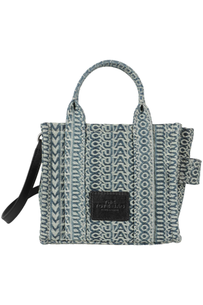 Marc Jacobs The Micro Tote In Dun Faded Denim