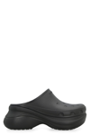 Balenciaga X Crocs Logo-embossed Slides In Black