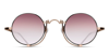Matsuda 10601h Rose Gold - Matte Black Sunglasses In Rose Gold
