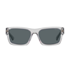 Prada Rectangle-frame Sunglasses In Grigio Trasparente/blu