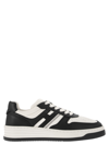 Hogan H630 Sneakers With Rubber Sole And Perforated Detailing In White/black