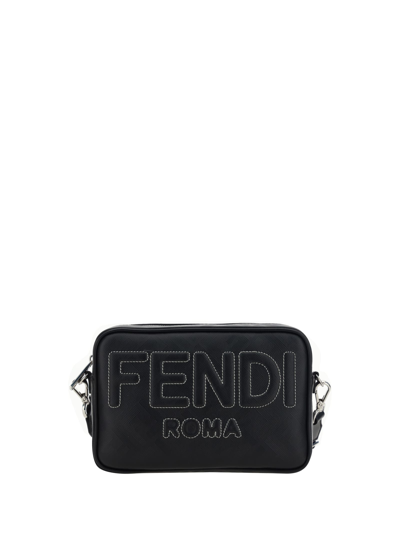 Fendi Shadow Camera Case In Nero+palladio