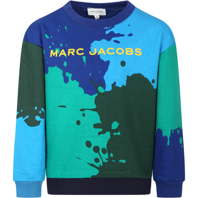 Little Marc Jacobs Kids' Multicolor Sweatshirt For Boy With Logo