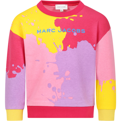 Little Marc Jacobs Kids' Multicolor Sweatshirt For Girl With Logo