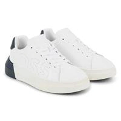 Hugo Boss White Sneakers For Boy With Logo