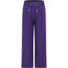 GIVENCHY PURPLE TROUSERS FOR GIRL WITH LOGO