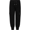GIVENCHY BLACK TROUSERS FOR BOY WITH LOGO