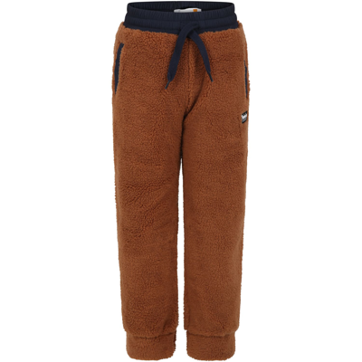Timberland Kids' Brown Trousers Pour Garçon Avec Logo
