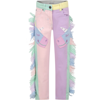 STELLA MCCARTNEY MULTICOLOR JEANS FOR GIRL WITH UNICORNS
