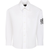 DSQUARED2 WHITE SHIRT FOR BOY WITH LOGO