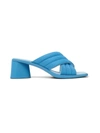 Camper Kiara Slide Sandal In Medium Blue