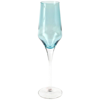 Vietri Contessa Teal Champagne Glass In Green