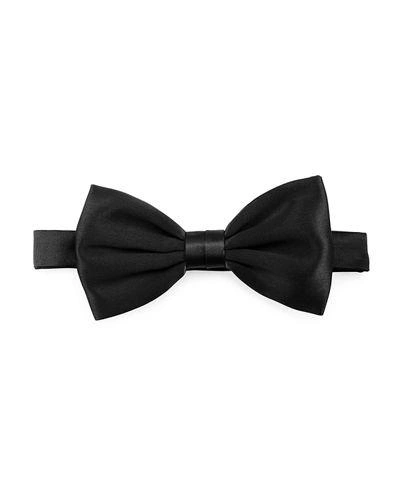 STEFANO RICCI SILK SATIN BOW TIE,PROD201120714