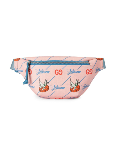 Gucci Kids' X The Jetsons Canvas Belt Bag In Pink
