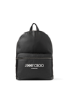 JIMMY CHOO WILMER LOGO-PRINT BACKPACK