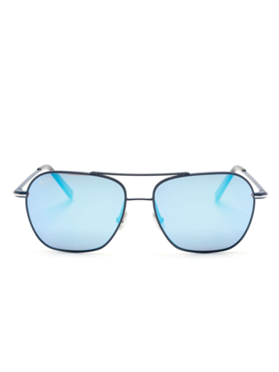 Maui Jim Mano Pilot-frame Sunglasses In Blue