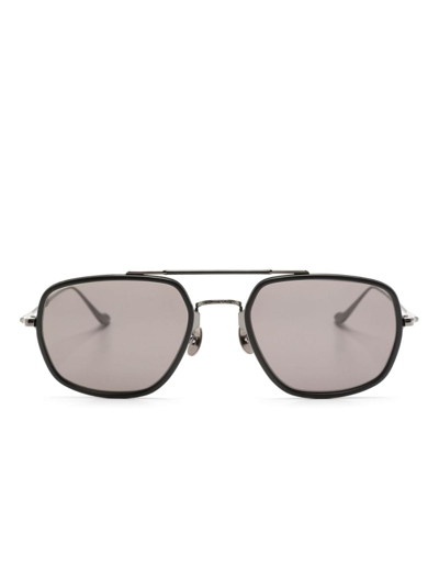 Matsuda Tinted-lenses Pilot-frame Sunglasses In Gray
