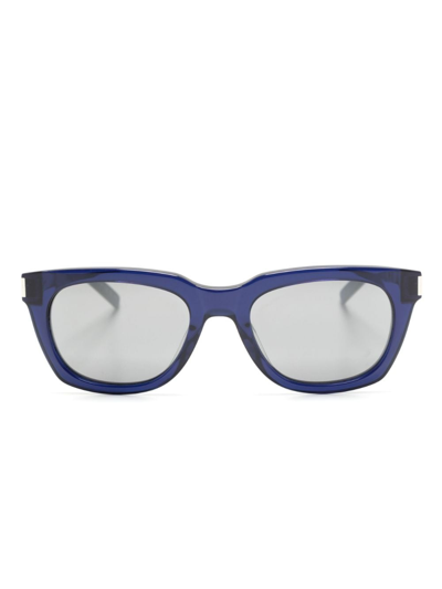 Saint Laurent Sl 582 Square-frame Sunglasses In Blue