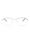 Montblanc Tortoiseshell-effect Square-frame Glasses In Gold