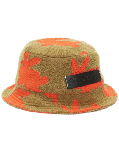 Jw Anderson Bunny-motif Bucket Hat In Brown