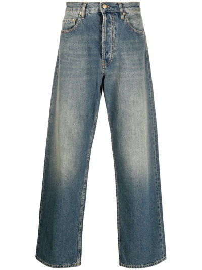 Golden Goose Straight-leg Washed-denim Jeans In Blue