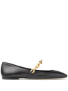 Jimmy Choo Flats In Black