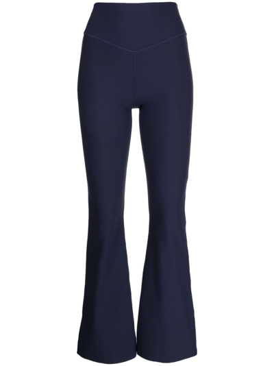 The Upside Peached Florence Flared Leggings In Navy