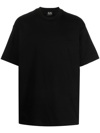 44 Label Group Classic Logo-embroidered Cotton T-shirt In Black