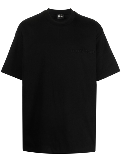 44 Label Group T-shirt In Black Cotton In Nero