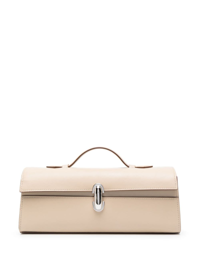 Savette Symmetry Elongated Pochette In Neutrals