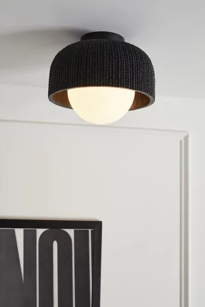 Urban Outfitters Martie Flush Mount Light In Black