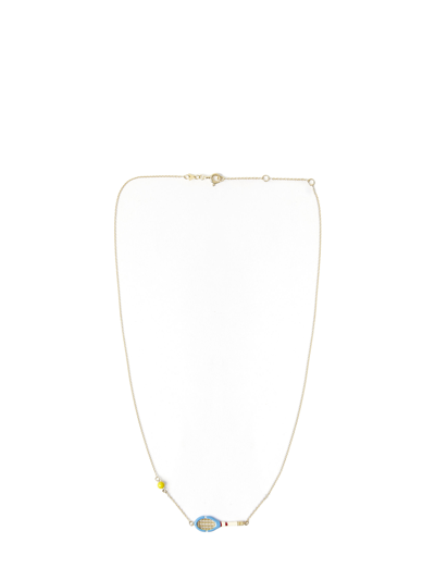 Aliita Tennis Pelota Necklace In Printed