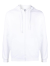 Moschino Zip-up Sweatshirt With Contrasting Logo Band In White