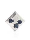 THE OUZE LARGE EMBEDDED SAPPHIRE STUD EARRING