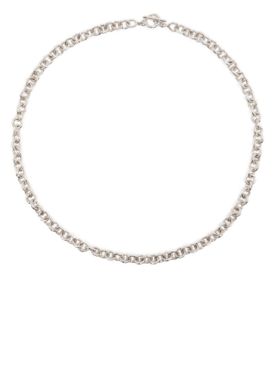 The Ouze Rolo Chain-link Necklace In Silver