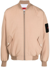 424 Logo-patch Quilted Bomber Jacket In Brown
