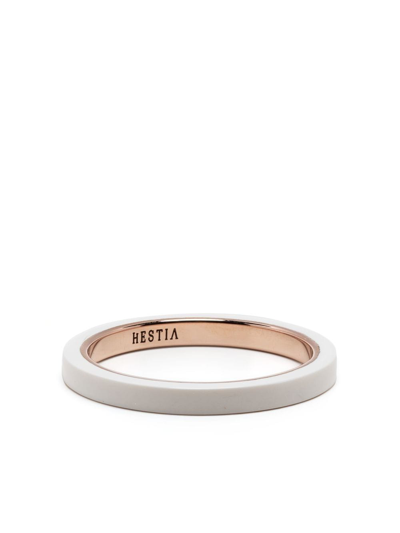 Hestia Billie Stacking Ring In White