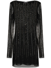 PATRIZIA PEPE CRYSTAL-EMBELLISHED MINIDRESS