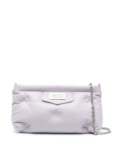 Maison Margiela Glam Slam Padded Messenger Bag In Purple