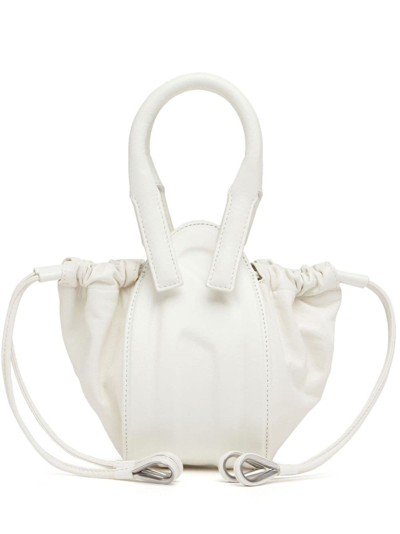 Diesel Small 1dr-fold Bucket Bag In White